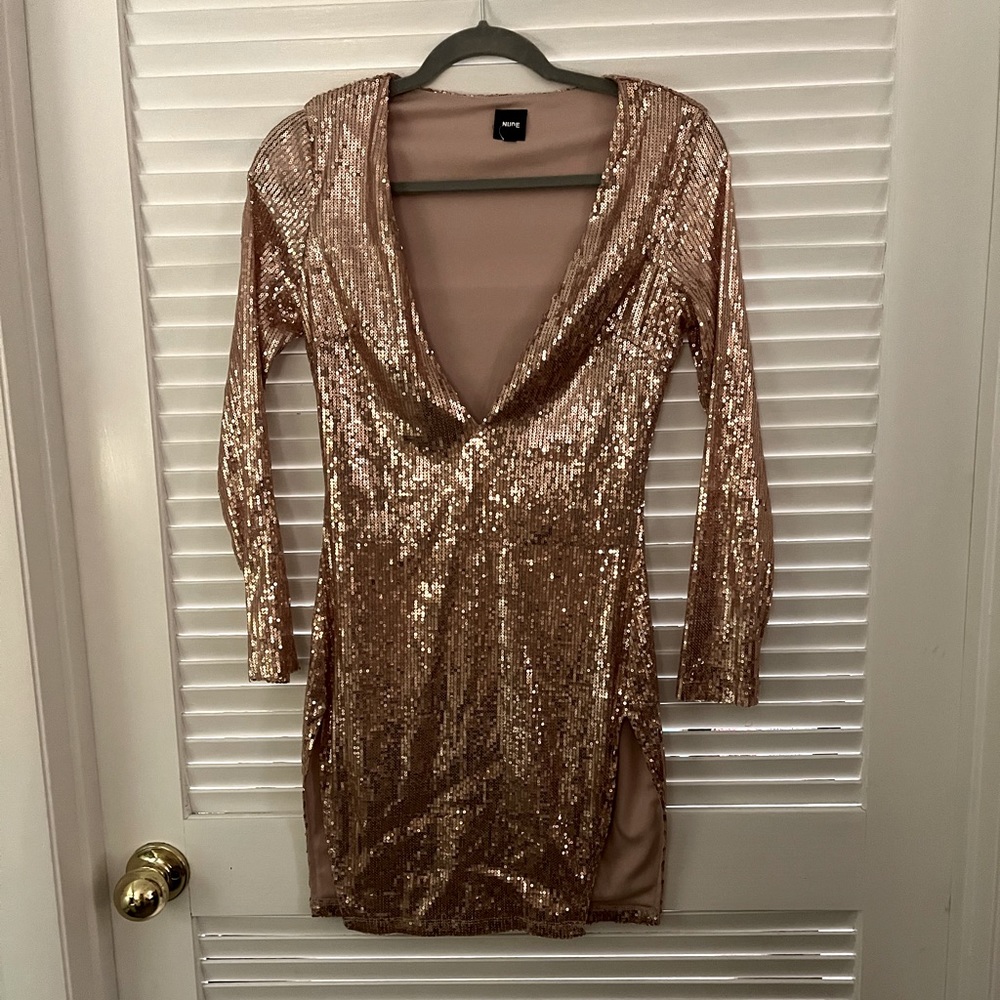 Sequin mini dress